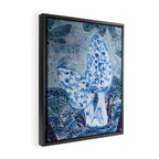 Little Morel Mushrooms in Blue Night Framed Canvas Print Gallery Image 2
