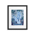 Little Morel Mushrooms in Blue Night Framed Art Print Gallery Image 5