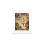 Little Morel Mushrooms in Warm Brown Art Print Gallery Image 1