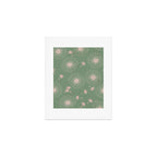 Make A Wish Dandelion Pattern in Sage Green & Peach Art Print Gallery Image 1