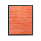 Minimal Doodle Dots in Chili Red Framed Canvas Print Gallery Image 6