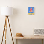 Mold the Future & Vote in Blueberry Blue Canvas Print Gallery Image 2