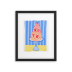 Mold the Future & Vote in Blueberry Blue Framed Art Print Gallery Image 5