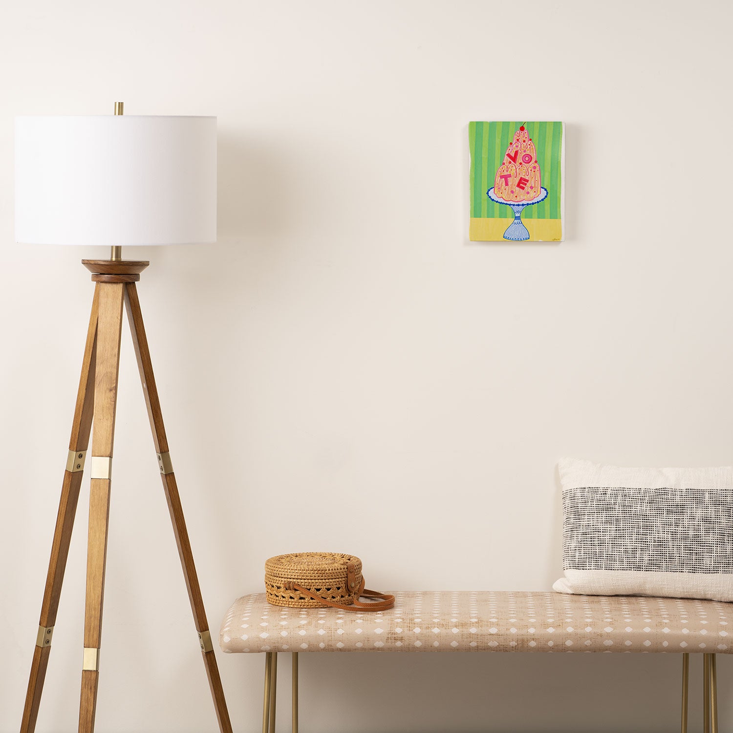 Mold the Future & Vote in Lime Green Canvas Print Gallery Image 2