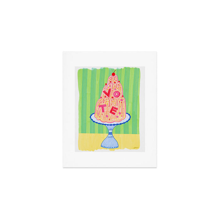 Mold the Future & Vote in Lime Green Art Print Gallery Image 1