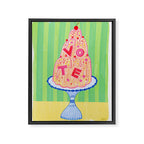 Mold the Future & Vote in Lime Green Framed Canvas Print Gallery Image 6