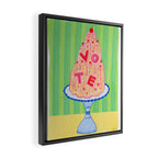 Mold the Future & Vote in Lime Green Framed Canvas Print Gallery Image 2