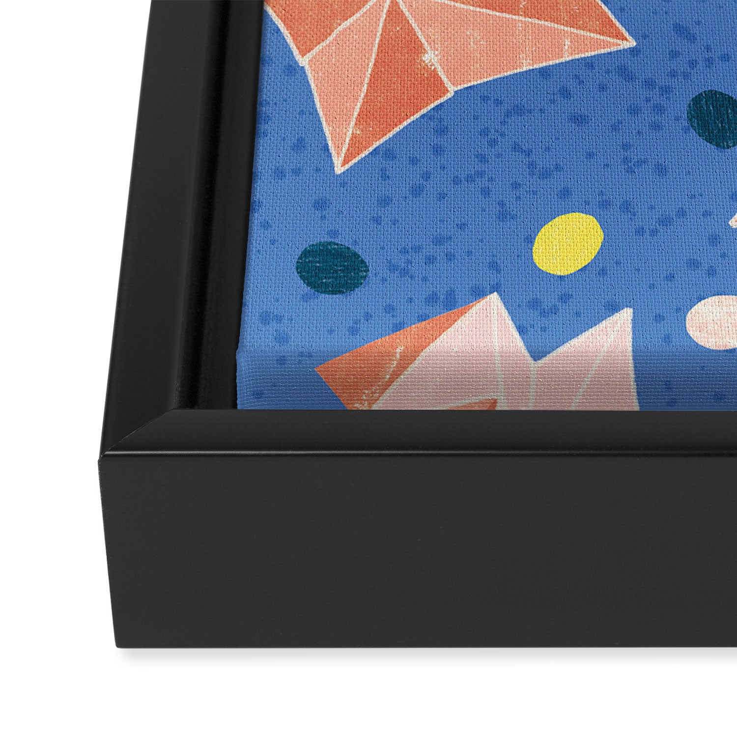 Origami Fortune Teller in Lavender & Pastel Pink Framed Canvas Print Gallery Image 3