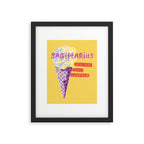Sagittarius Cares in Sunshine Yellow | Zodiac Series  Framed Art Print Gallery Image 5
