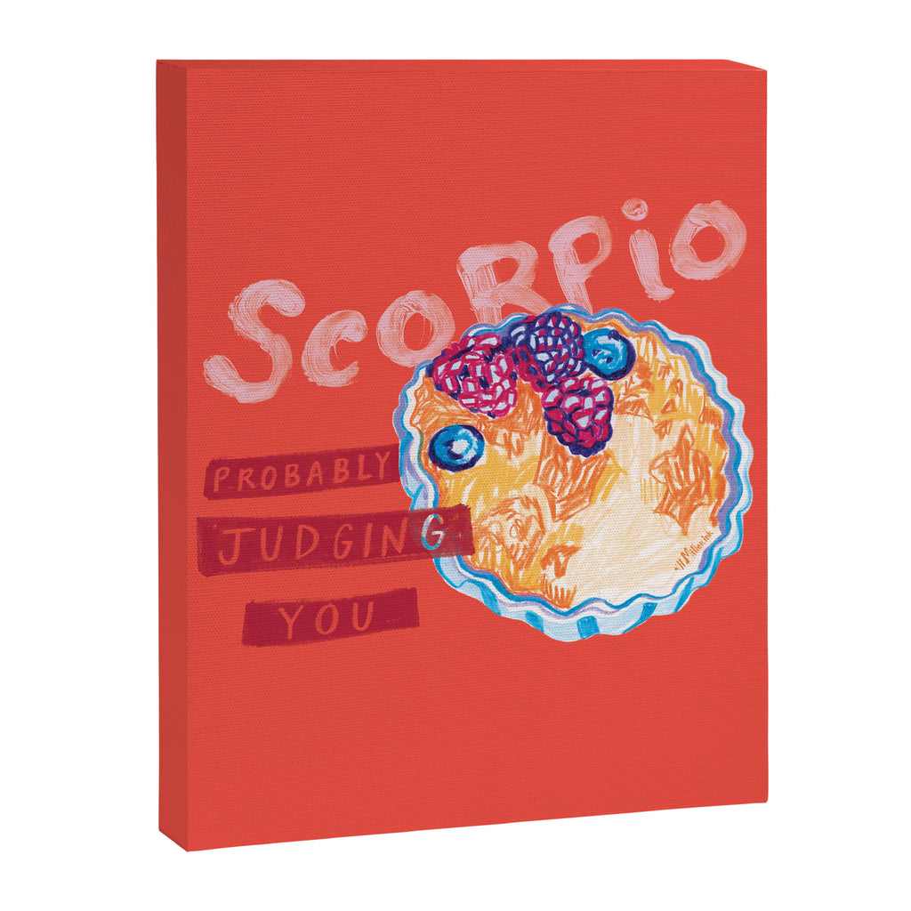 Scorpio Mood in Tomato Red | Zodiac Series Canvas Print Gallery Image 8