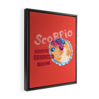 Scorpio Mood in Tomato Red | Zodiac Series Framed Canvas Print Gallery Image 2