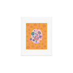 Sweet Strawberry Plant Friends in Peach & Orange Art Print Gallery Image 1
