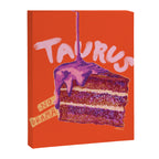 Taurus Birthday Cake in Burnt Orange Canvas Print Gallery Image 8
