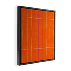 Textured Picnic Pattern in Poppy Red Framed Canvas Print Gallery Image 2