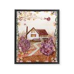 The Old Country Farm in Rustic Brown - Farm House Decor Framed Canvas Print Gallery Image 6