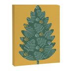Winter & Woodsy Pine Trees in Forest Green Canvas Print Gallery Image 6