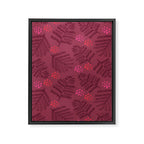 Winter & Woodsy Pine Trees in Ruby Red Framed Canvas Print Gallery Image 6