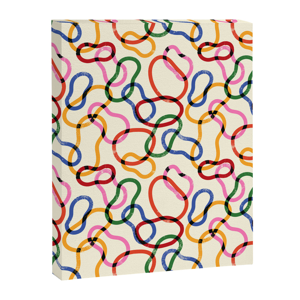 Abstract Loop Color Play Canvas Print Gallery Image 6