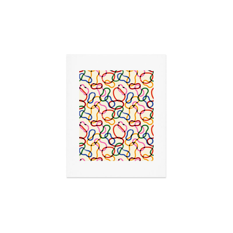 Abstract Loop Color Play Art Print Gallery Image 1