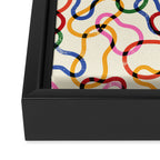 Abstract Loop Color Play Framed Canvas Print Gallery Image 3