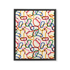 Abstract Loop Color Play Framed Canvas Print Gallery Image 6