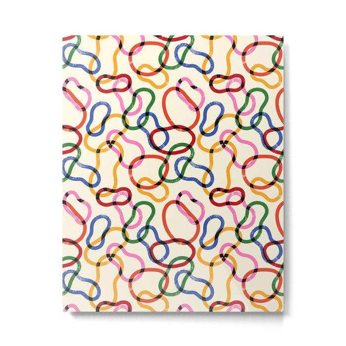 Abstract Loop Color Play Metal Print Gallery Image 1