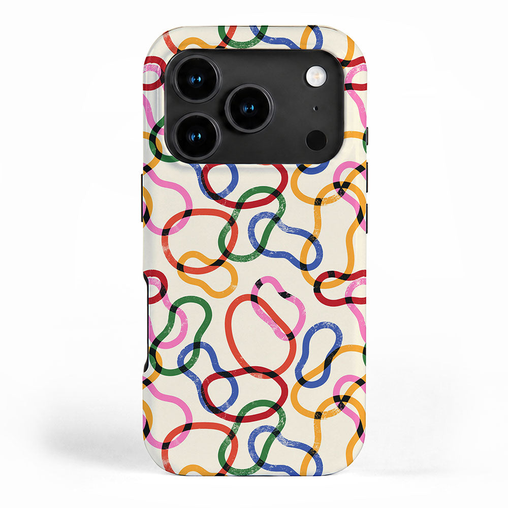 Abstract Loop Color Play iPhone Case Gallery Image 1