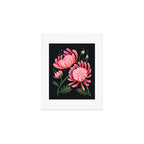 Abstract Mum Flowers // Protea // Peonies Art Print Gallery Image 1
