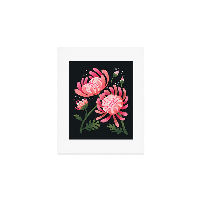 Abstract Mum Flowers // Protea // Peonies Art Print Gallery Image 1