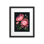Abstract Mum Flowers // Protea // Peonies Framed Art Print Gallery Image 5