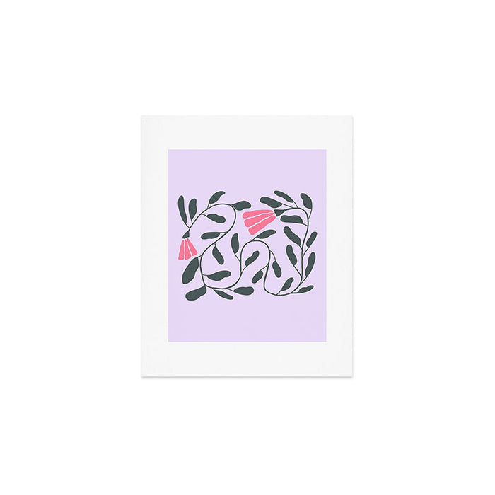 Abstract Tulips and Foliage  Art Print Gallery Image 1