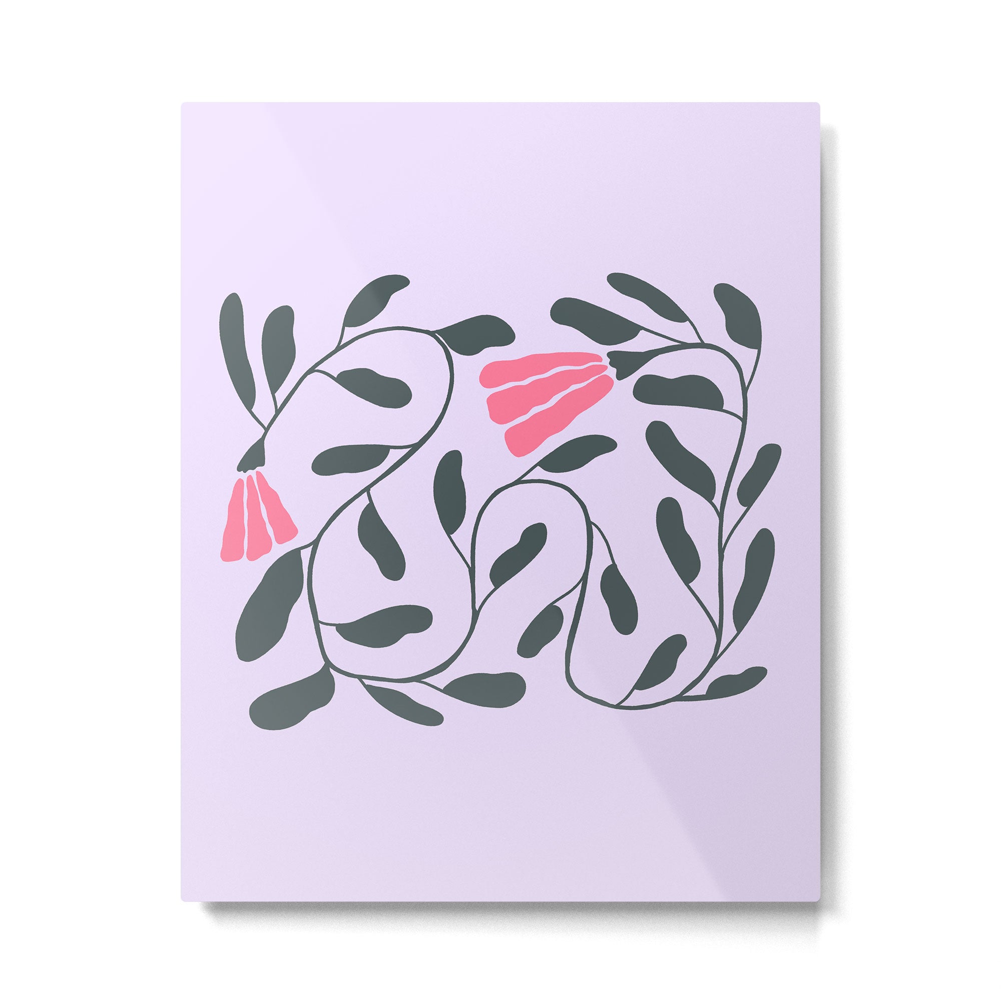 Abstract Tulips and Foliage  Metal Print Gallery Image 6
