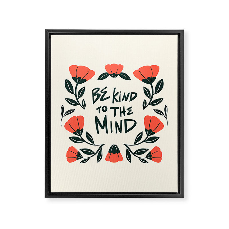 Be Kind to the Mind Framed Canvas Print Gallery Image 8