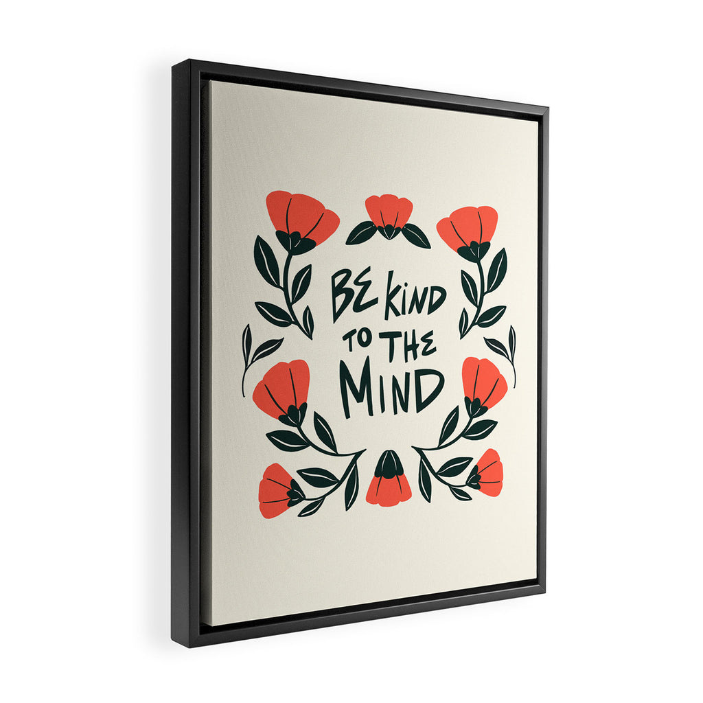 Be Kind to the Mind Framed Canvas Print Gallery Image 2