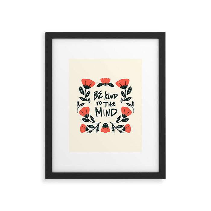 Be Kind to the Mind Framed Art Print Gallery Image 1