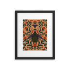 Beetle and Butterfly Botanical Design Framed Art Print Gallery Image 6