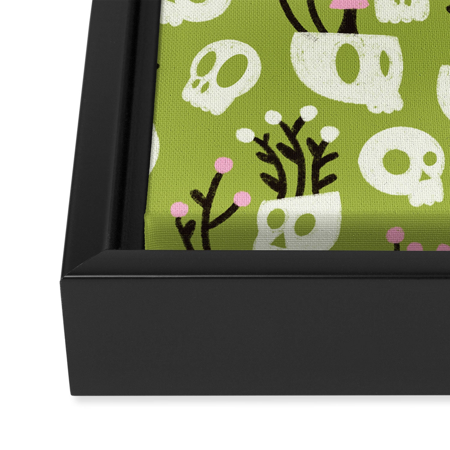 Botanical Heads Will Roll Framed Canvas Print Gallery Image 3