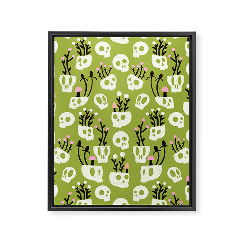 Botanical Heads Will Roll Framed Canvas Print Gallery Image 8