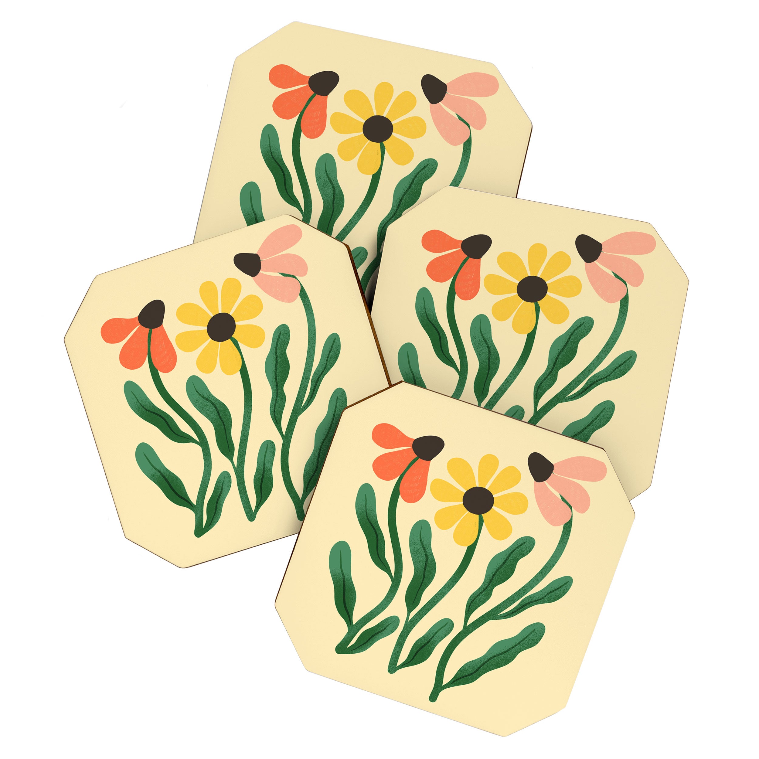 Brown Eyed Susans Flower Market Coaster Gallery Image 1