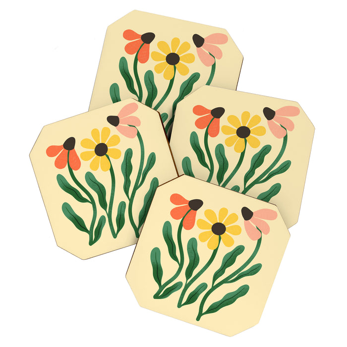 Brown Eyed Susans Flower Market Coaster Gallery Image 1