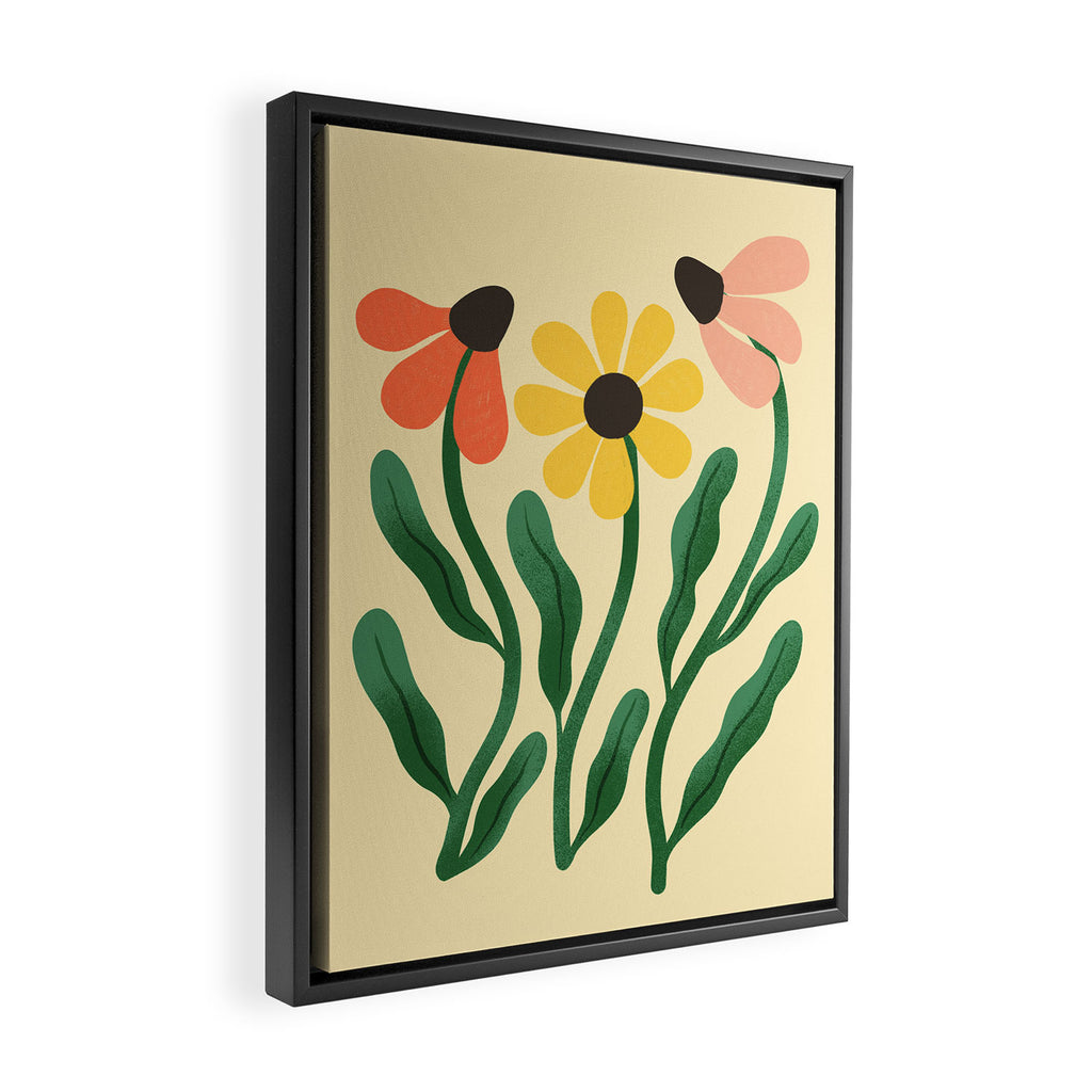 Brown Eyed Susans Flower Market Framed Canvas Print Gallery Image 2