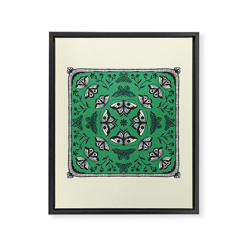 Butterfly Kaleidoscope Framed Canvas Print Gallery Image 8