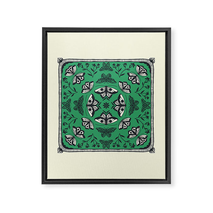 Butterfly Kaleidoscope Framed Canvas Print Gallery Image 1