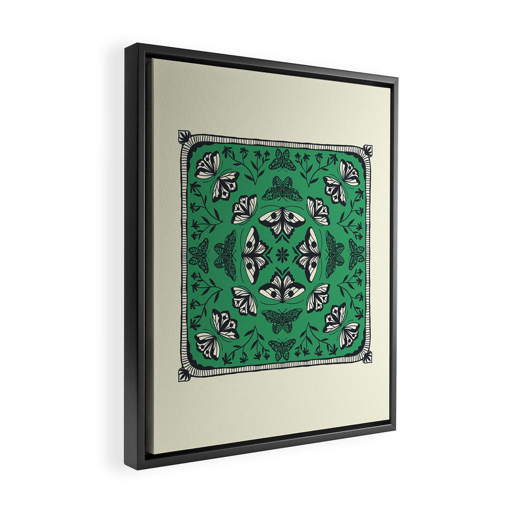 Butterfly Kaleidoscope Framed Canvas Print Gallery Image 2