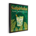 Cairpirinha Vintage Cocktail Design Framed Canvas Print Gallery Image 2