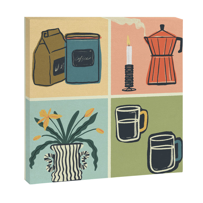 Coffee Essentials Still Life Canvas Print Gallery Image 1