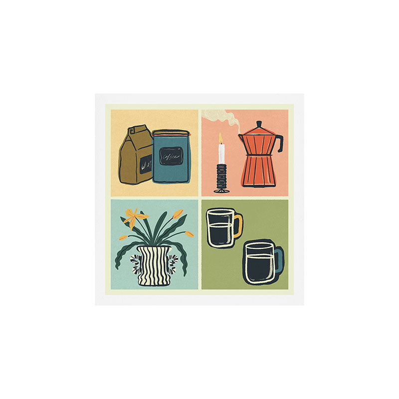 Coffee Essentials Still Life Art Print Gallery Image 1