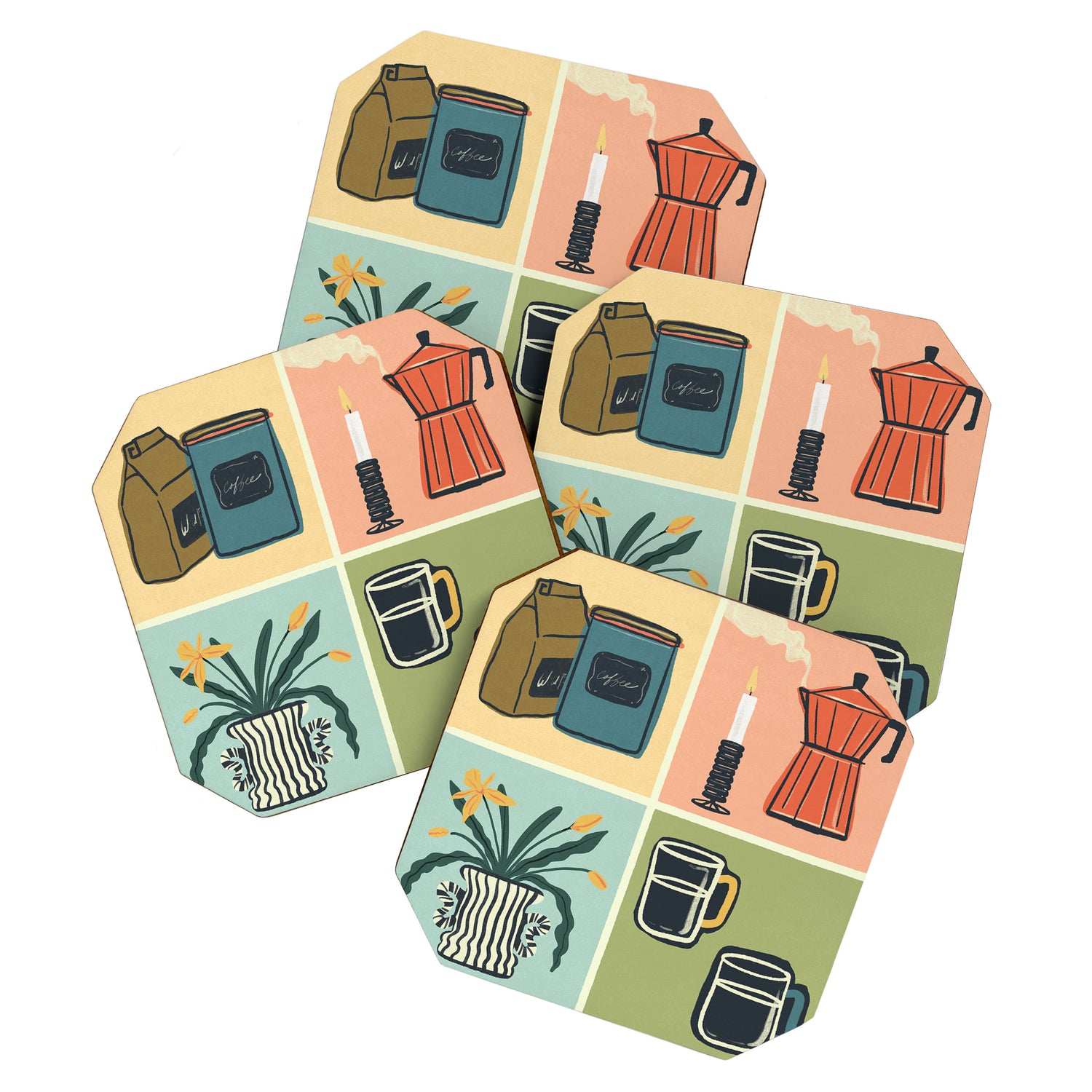Coffee Essentials Still Life Coaster Gallery Image 1