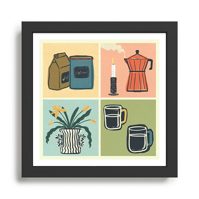 Coffee Essentials Still Life Framed Art Print Gallery Image 1
