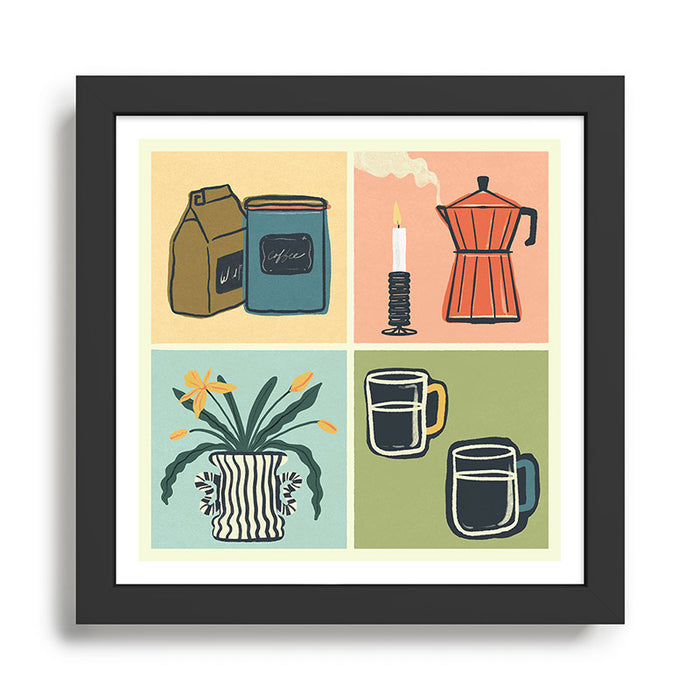 Coffee Essentials Still Life Framed Art Print Gallery Image 1